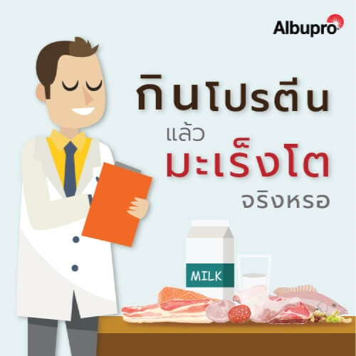 กินโปรตีนแล้วมะเร็งโต จริงเหรอ
